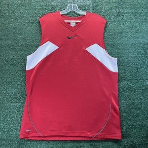 vintage Nike flight jersey size Large Red/White Basketball